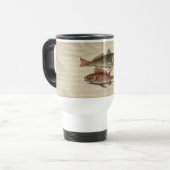 Mug De Voyage Poisson Perche rouge Art pêcheur (Devant gauche)