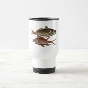 Mug De Voyage Poisson Perche Rouge Pêcheur d'Art