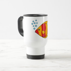 Mug De Voyage Poisson rouge orange tropical