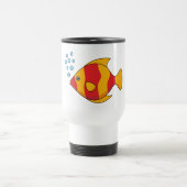 Mug De Voyage Poisson rouge orange tropical (Centre)