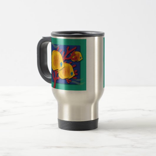 Mug De Voyage Poisson tropical (Devant gauche)