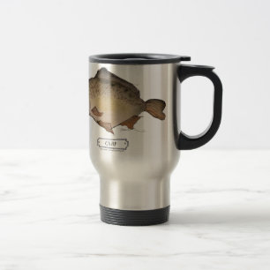 Mug De Voyage Poissons de carpe, fernandes élégants