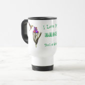 Mug De Voyage Polonais Amour Mon Babci Colibri Personnalisé (Devant gauche)