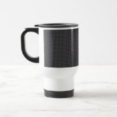 Mug De Voyage Polymère noir et gris de fibre de carbone (Gauche)