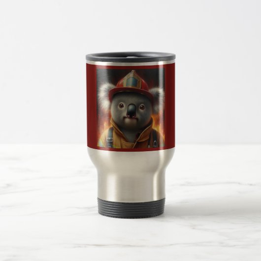 Mug De Voyage Pompier Koala (Centre)