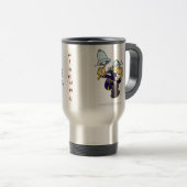Mug De Voyage Pompier Pompier Bell Rouge bleu cadeau (Devant droit)