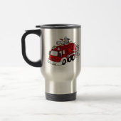 Mug De Voyage Pompier Pompier Bell Rouge bleu cadeau (Gauche)