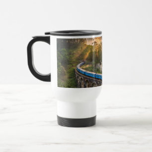 Mug De Voyage Pont des Neuf Arches d'Ella Train Bleu au Lever du