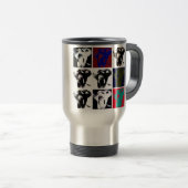 Mug De Voyage Pop Art Elephants (Devant droit)