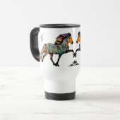 Mug De Voyage Pop Art islandais Cheval (Devant gauche)