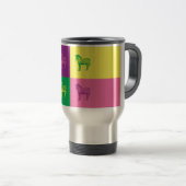 Mug De Voyage Pop Art Zebra (Devant droit)