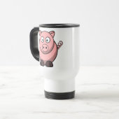 Mug De Voyage Porc de bande dessinée (Devant gauche)