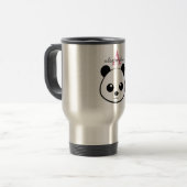 Mug De Voyage Porte-panda coutume Monogramme (Devant gauche)