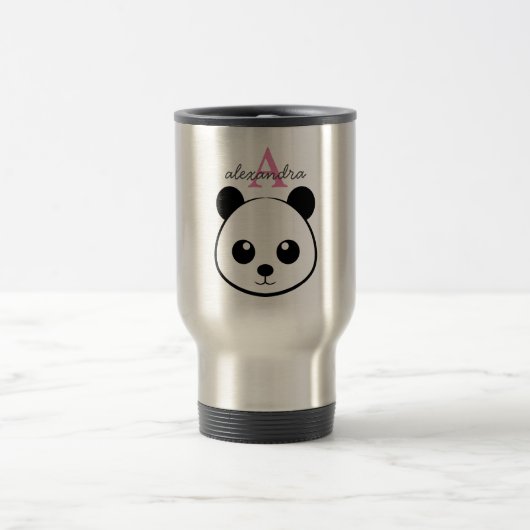 Mug De Voyage Porte-panda coutume Monogramme (Centre)