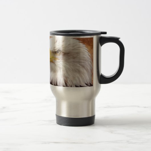 Mug De Voyage Portrait de Bald Eagle (Droit)