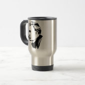 Mug De Voyage Portrait de Frederich Nietzsche (Devant gauche)