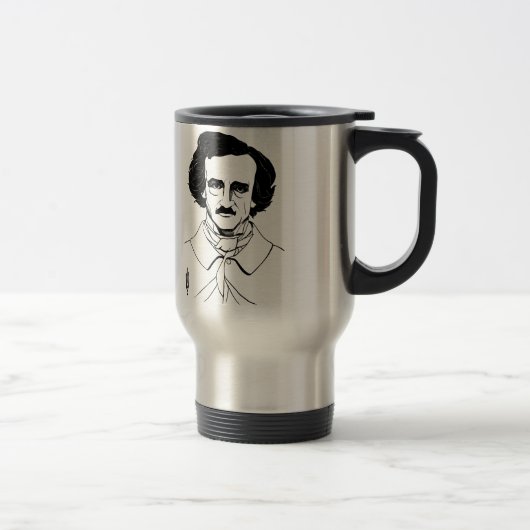 Mug De Voyage Portrait d'Edgar Allan Poe (Droit)