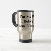 Mug De Voyage Poser vers le bas personnalisable 15 oz (Devant gauche)