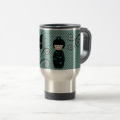 Mug De Voyage Pot Polka japonais personnalisé (Devant droit)