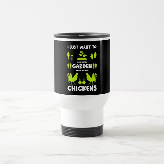 Mug De Voyage Poulets Et Jardinage (Centre)