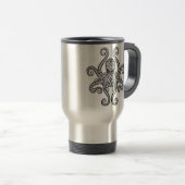 Mug De Voyage Poulpe noir complexe (Devant droit)