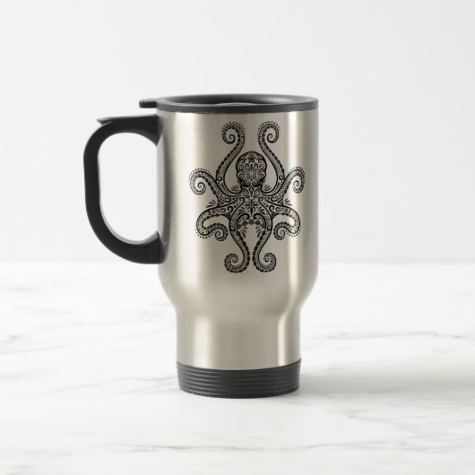 Mug De Voyage Poulpe noir complexe (Gauche)