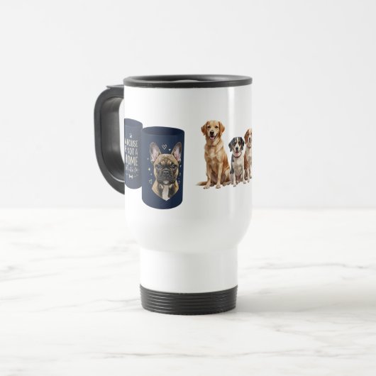 Mug de voyage pour chien de taureau français - (Devant gauche)
