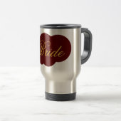 Mug de voyage pour mariée moderne Vaisselle de mar (Devant droit)