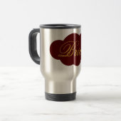 Mug de voyage pour mariée moderne Vaisselle de mar (Devant gauche)