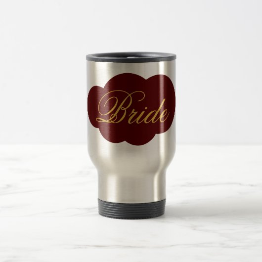 Mug de voyage pour mariée moderne Vaisselle de mar (Centre)