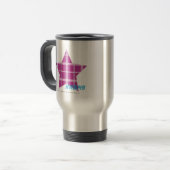 Mug De Voyage Pourpre 3 de plaid (Devant gauche)