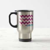Mug De Voyage Pourpre 3 de zigzag (Gauche)