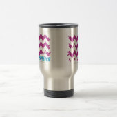 Mug De Voyage Pourpre 3 de zigzag (Centre)