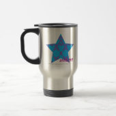 Mug De Voyage Pourpre-Aqua 2 de damassé (Gauche)