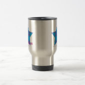 Mug De Voyage Pourpre-Aqua 2 de damassé (Centre)