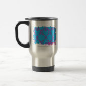 Mug De Voyage Pourpre-Aqua 4 de damassé (Gauche)