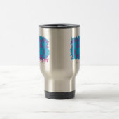 Mug De Voyage Pourpre-Aqua 4 de damassé (Centre)