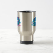 Mug De Voyage Pourpre-Aqua de damassé (Centre)