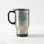 Mug De Voyage Pourpre/Aqua de graffiti (Gauche)