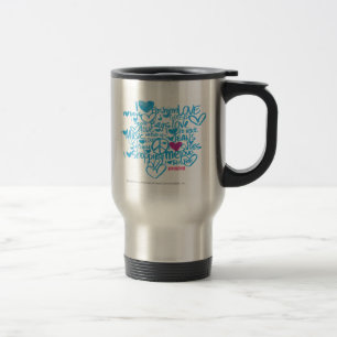 Mug De Voyage Pourpre/Aqua de graffiti