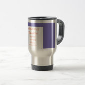 Mug De Voyage Pourpre de fille (Devant droit)