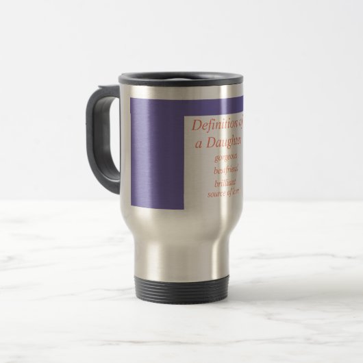 Mug De Voyage Pourpre de fille (Devant gauche)