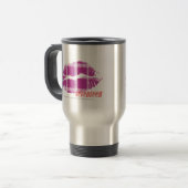 Mug De Voyage Pourpre de plaid (Devant gauche)