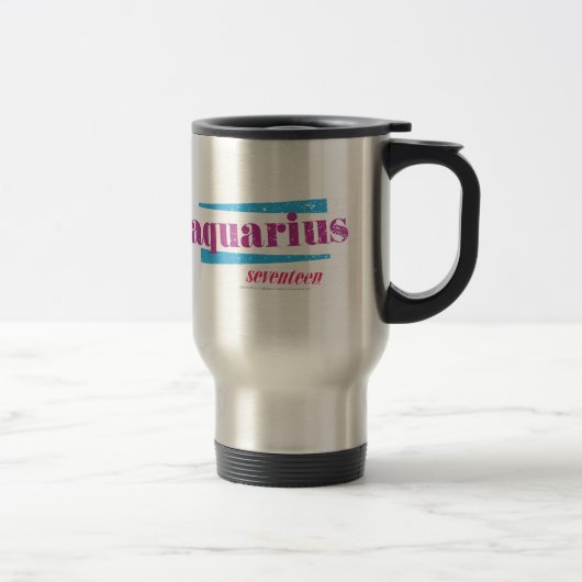 Mug De Voyage Pourpre de Verseau (Droit)