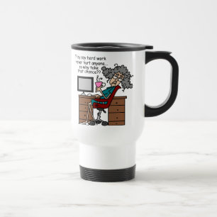 Mug De Voyage Pourquoi humour de dur labeur d'occasion