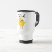 Mug De Voyage Poussin allant à vélo (Devant droit)