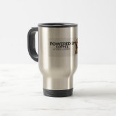Mug De Voyage Powered by Coffee and a Golden – Stainless (Devant gauche)