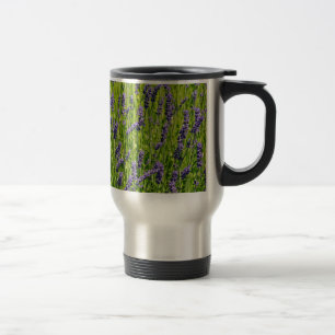 Mug De Voyage prairie de fleurs de lavande violette