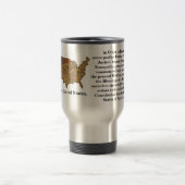 Mug De Voyage Préambule de la Constitution des États-Unis (Centre)
