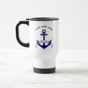 Mug De Voyage  Première Ancre d'accouplement personnalisée Nauti
